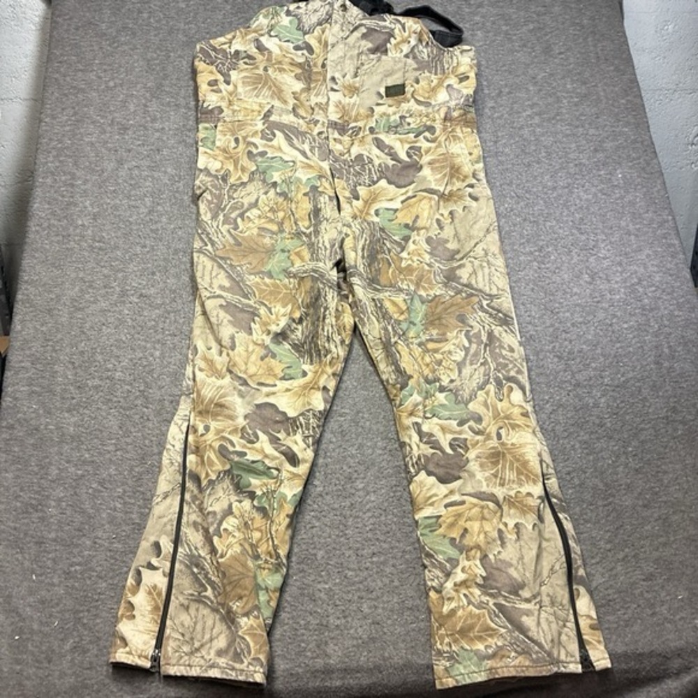 Liberty Camo Bib Overalls Men XL Regular Advantage‎ Timber Hunting Insulated 80s
